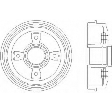 62501 PAGID Тормозной барабан