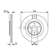 0 986 479 C86 BOSCH Тормозной диск