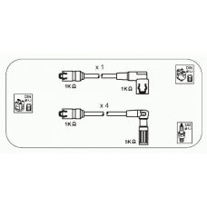 AFM58 JANMOR Комплект проводов зажигания