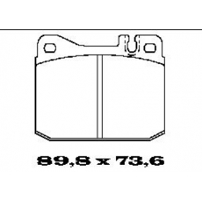 BL1446A2 FTE Комплект тормозных колодок, дисковый тормоз