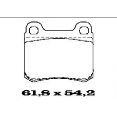 BL1141A1 FTE Комплект тормозных колодок, дисковый тормоз
