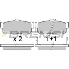 BP2513 BREMSI Комплект тормозных колодок, дисковый тормоз