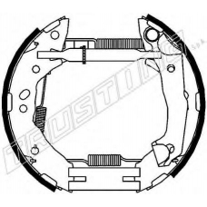 6343 TRUSTING Комплект тормозных колодок