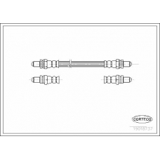 19018737 CORTECO Тормозной шланг