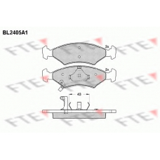 BL2405A1 FTE Комплект тормозных колодок, дисковый тормоз