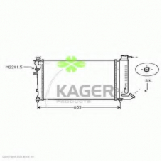 31-2799 KAGER Радиатор, охлаждение двигателя