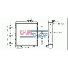 1302301 KUHLER SCHNEIDER Радиатор, охлаждение двигател