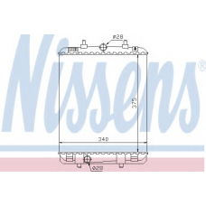 64687 NISSENS Радиатор, охлаждение двигателя