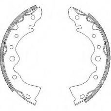 Z4144.00 WOKING Комплект тормозных колодок