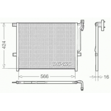 DCN05004 DENSO Конденсатор, кондиционер