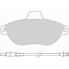 FD6684E NECTO Комплект тормозных колодок, дисковый тормоз