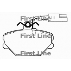 FBP1041 FIRST LINE Комплект тормозных колодок, дисковый тормоз