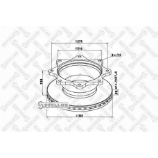 85-00733-SX STELLOX Тормозной диск