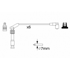 0 986 357 143 BOSCH Комплект проводов зажигания