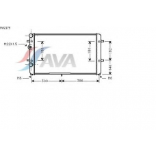 VW2179 AVA Радиатор, охлаждение двигателя