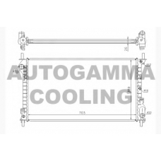 104542 AUTOGAMMA Радиатор, охлаждение двигателя