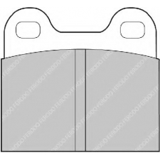 FDB3M FERODO Комплект тормозных колодок, дисковый тормоз