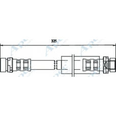 HOS3551 APEC Тормозной шланг