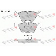 BL1267A2 FTE Комплект тормозных колодок, дисковый тормоз
