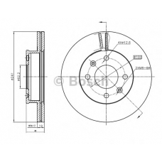 0 986 BB4 302 BOSCH Тормозной диск