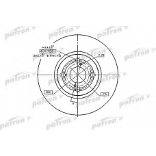 PBD9559 PATRON Тормозной диск
