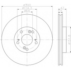 8DD 355 112-151 HELLA Тормозной диск