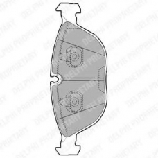 LP1002 DELPHI Комплект тормозных колодок, дисковый тормоз