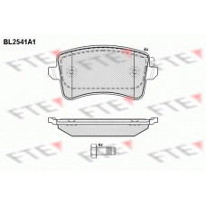 BL2541A1 FTE Комплект тормозных колодок, дисковый тормоз