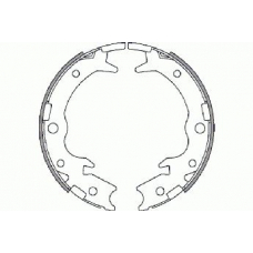 18492726650 S.b.s. Комплект тормозных колодок, стояночная тормозная с