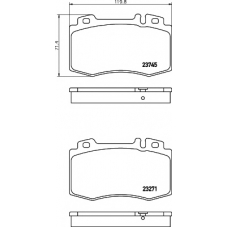 8DB 355 010-101 HELLA PAGID Комплект тормозных колодок, дисковый тормоз