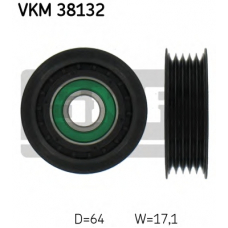 VKM 38132 SKF Паразитный / ведущий ролик, поликлиновой ремень