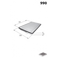LFCP257 LUCAS FILTERS Фильтр, воздух во внутренном пространстве