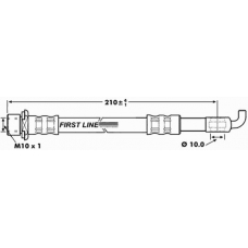 FBH7261 FIRST LINE Тормозной шланг