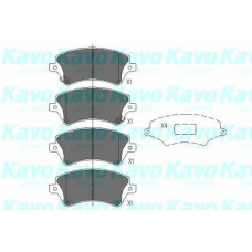 KBP-9012 KAVO PARTS Комплект тормозных колодок, дисковый тормоз