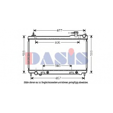 070144N AKS DASIS Радиатор, охлаждение двигателя