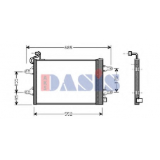 492000N AKS DASIS Конденсатор, кондиционер