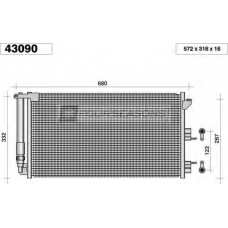 F4-43090 STANDARD Конденсатор, кондиционер