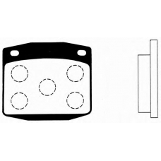 J PA-112AF JAPANPARTS Комплект тормозных колодок, дисковый тормоз