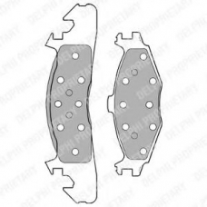 LP1163 DELPHI Комплект тормозных колодок, дисковый тормоз