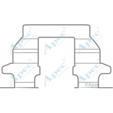 KIT1060 APEC Комплектующие, тормозные колодки