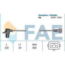 79127 FAE Датчик импульсов, маховик; датчик частоты вращения