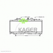 31-0407 KAGER Радиатор, охлаждение двигателя