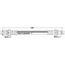 FBH6847 FIRST LINE Тормозной шланг