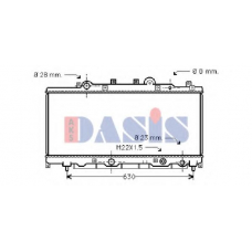 300006N AKS DASIS Радиатор, охлаждение двигателя