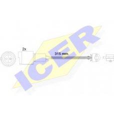 610440 E C ICER Сигнализатор, износ тормозных колодок