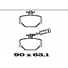BL1231B2 FTE Комплект тормозных колодок, дисковый тормоз