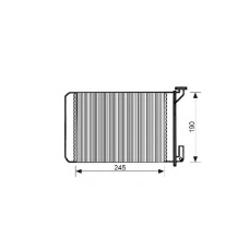 QHR2052 QUINTON HAZELL Теплообменник, отопление салона