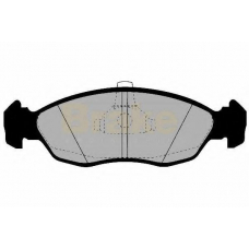 PA1166 BRAKE ENGINEERING Комплект тормозных колодок, дисковый тормоз