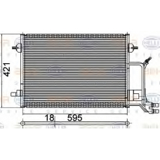 8FC 351 309-531 HELLA Конденсатор, кондиционер