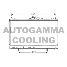 105397 AUTOGAMMA Радиатор, охлаждение двигателя